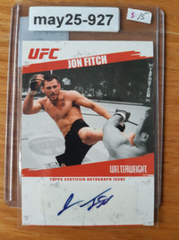 2009 Topps UFC Fighter Jon Fitch #FA-JF Auto autograph signed