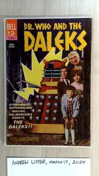 'Dr. Who and the Daleks' Comic, 1966 Dell 12-cent, 1st US Dr.!