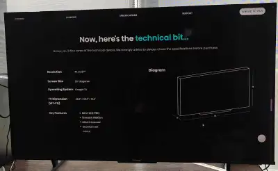 Hisense 55-inch 4K Mini-LED Google TV, View more
