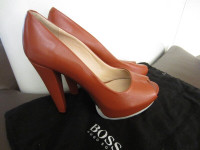 Hugo Boss High Heel Leather Dress Shoes Size 7