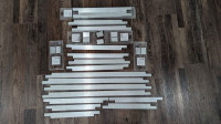 Ikea kitchen cabinet aluminum pulls