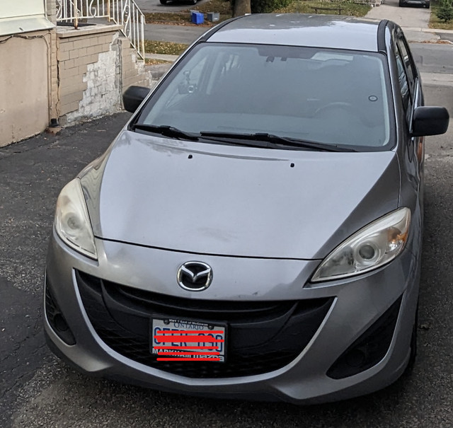 Mazda 5 2014 - Silver - Great condition low KM in Cars & Trucks in City of Toronto