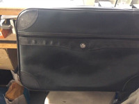 Standard carry on leather suit case-  Black