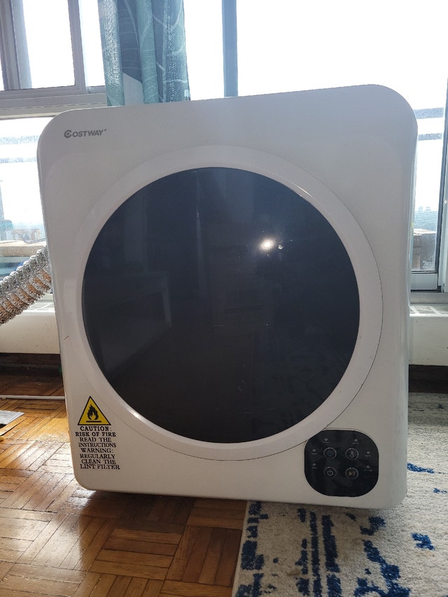 Costway 1700W Electric Tumble Laundry Dryer Stainless Steel Tub