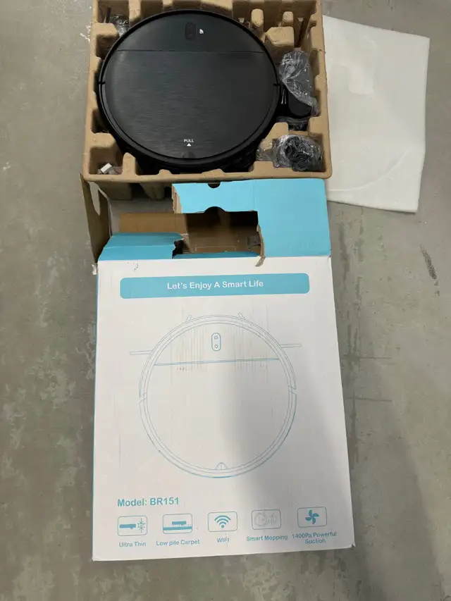 Robot Vacuum and Mop Combo, 2 in 1 Mopping, new open box in Vacuums in City of Toronto - Image 3