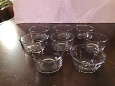 8 Glass Ramakin Bowls. 
, View more