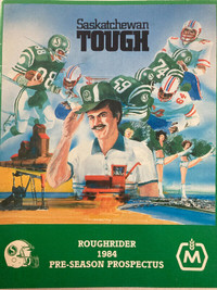 1984 Roughrider Pre-season Prospectus