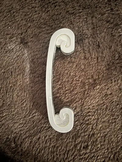 6 Swirl brushed nickel cabinet  pulls x3 and swirl knobs x3, View more