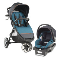 Evenflo Gold Verge 3 Wheel Travel System-Sapphire