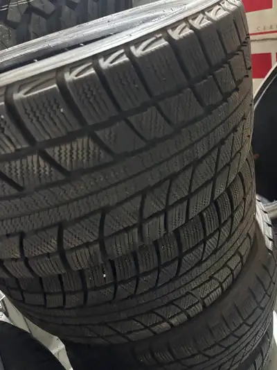 4 used 225/45/R17 Triangle Snows–3/1 Series/C Class/CLA/B Class/A3/IS/Elantra/Forte Set of Four used...