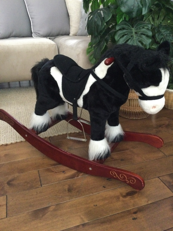 Plush Ride On Rocking Horse in Toys & Games in Penticton