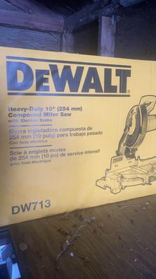 Dewalt mitre saw with stand in Power Tools in Moose Jaw