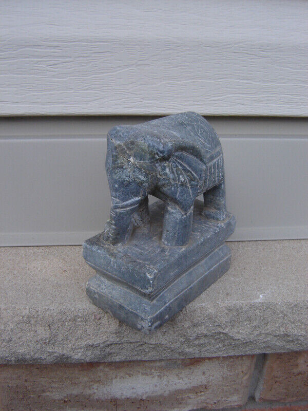 Hindu Stone Carving of Elephant - Very Decorative in Arts & Collectibles in St. Catharines - Image 4