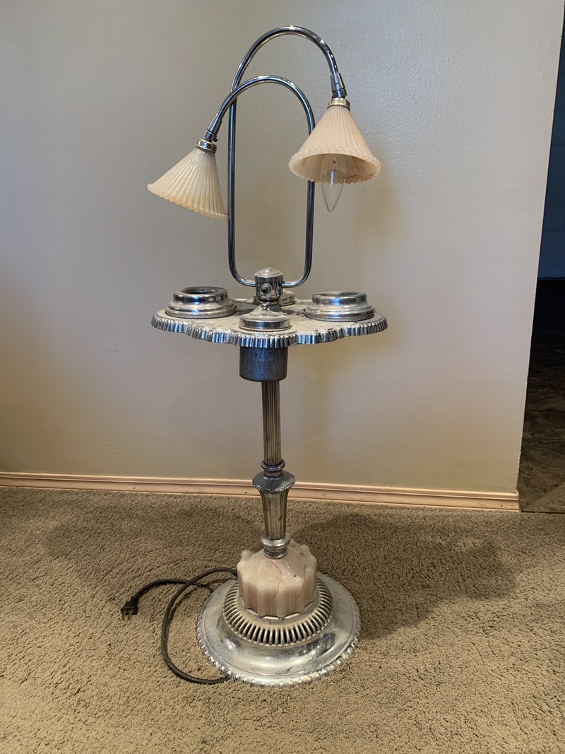 Metalcraft Ashtray Stand with Double Light Arts & Collectibles Winnipeg Kijiji