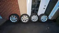 205/55/16 Winter Tires on 16" 4 x 114.3 Aluminum Alloy Rims 