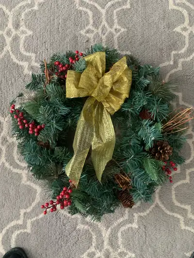 Christmas Wreath 22”, View more