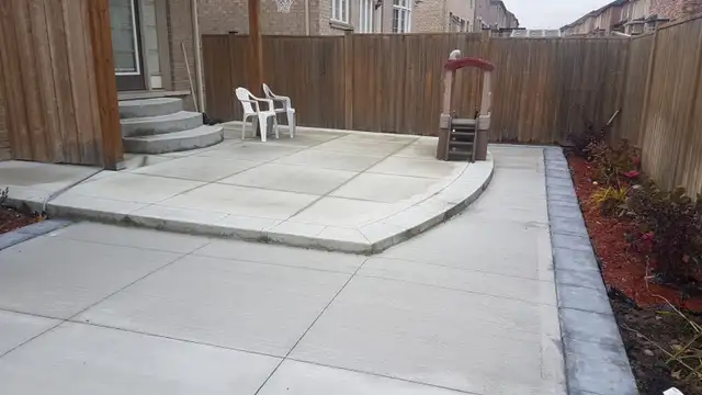 Concrete driveway, Patio and walkway