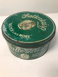 Patterkrisp - $15.00 Patterson's Chocolates Large Round Tin with