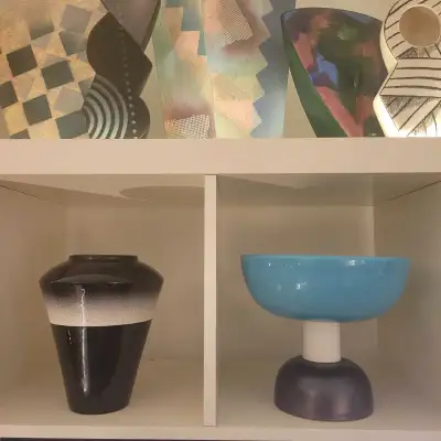 Postmodern ceramic vase 1980's , View more