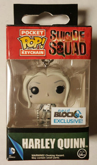 Harley Quinn Suicide Squad (Black & White) Pocket POP! Keychain