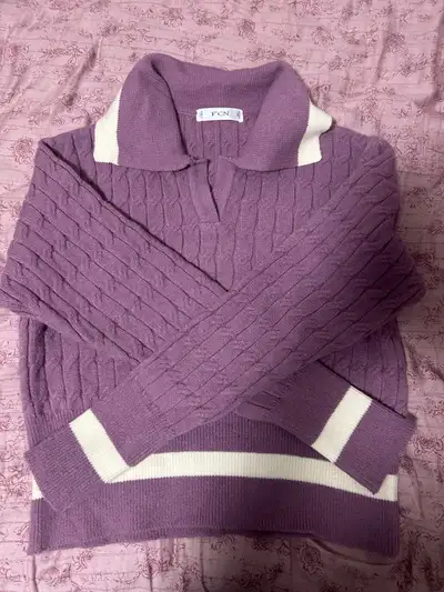 Purple Knit Sweater, View more