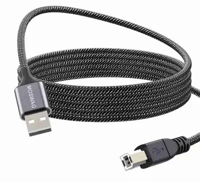 new- MOSWAG Printer Cable 3.28FT/1Meter USB Type A to Type , View more