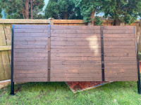 Rustic Privacy Slat Fence