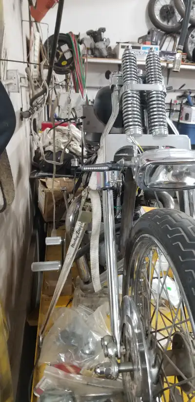 63 tr6 and 73 t100 both matching numbers. Tanks tires and wheels and many other parts.
