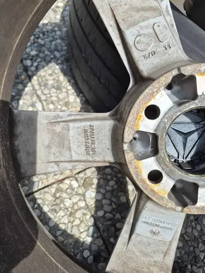 Came from a 2012 Mercedes E300 4Matic. 3 functionally good rims with cosmetic scratches. 1 damaged r...