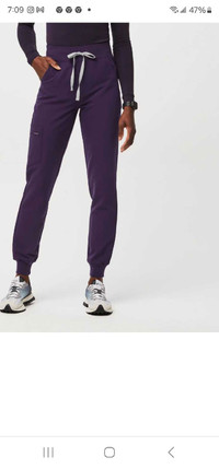 Purple Jam Zamora™ High Waisted - Petite Jogger Scrub Pants XL