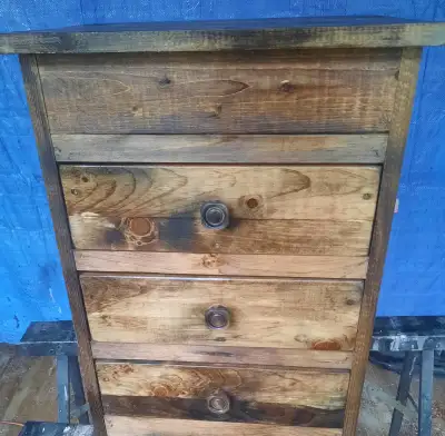 SOLID WOOD NIGHT STANDS WITH TOP SECURITY DRAWER !, View more