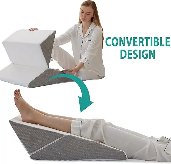 Bedluxe Adjustable Wedge Pillow Set – Orthopedic Memory Foam in Bedding in St. Catharines - Image 10