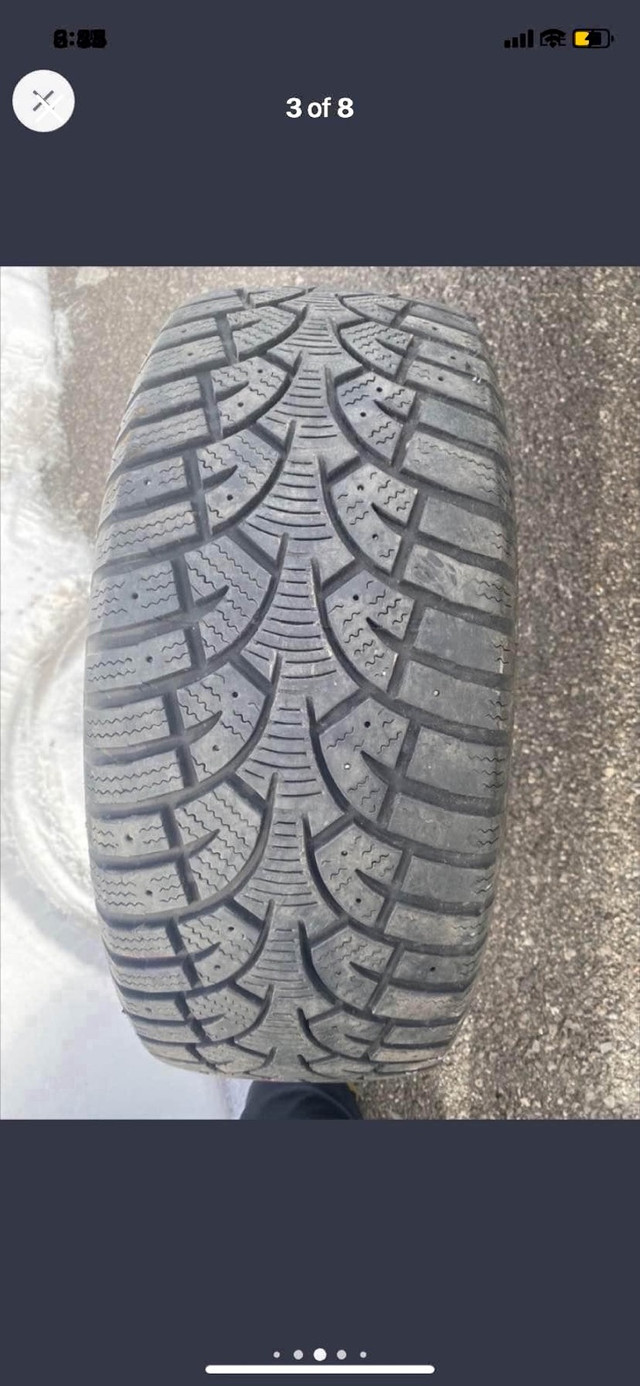 4 225/45/17 snow tires on 5x114.3 steel rims in Tires & Rims in Barrie - Image 3
