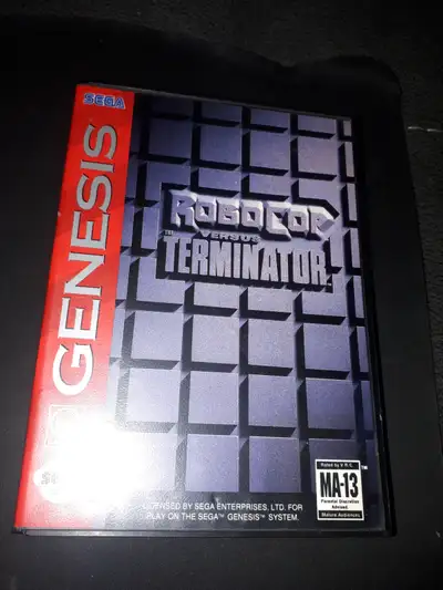 Sega genesis RoboCop game with box, View more