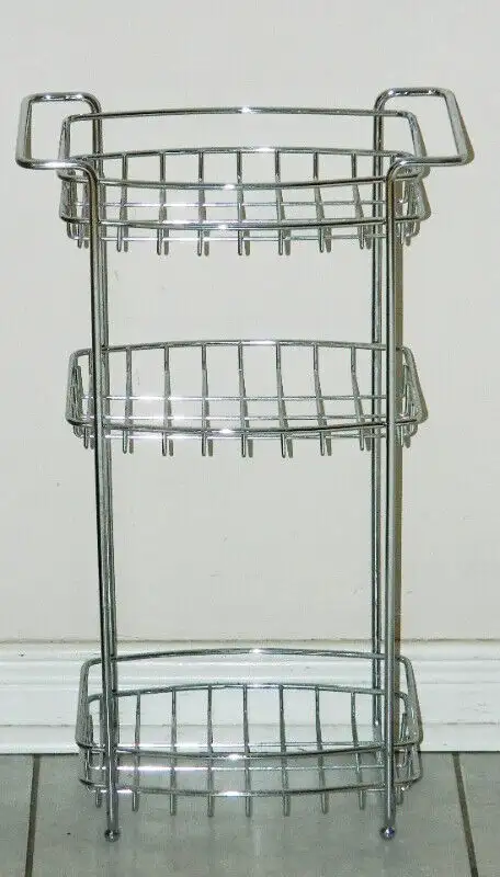 Floor Stand 3-Tier Chrome & Circle Of Life Stand in Home Décor & Accents in Oshawa / Durham Region - Image 5