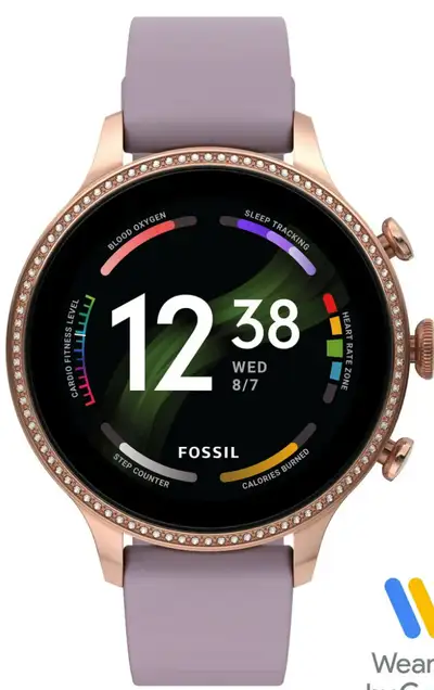 Fossil Womes Gen 6 Smartwatch Purple Silicone, brand new, View more