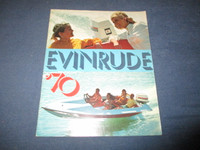 1970 EVINRUDE OUTBOARD MOTOR CATALOG WITH PRICE GUIDE-VINTAGE!