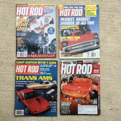 Lot of 4 Hot Rod -Custom Car magazines - Chevrolet Ford Chrysler, View more