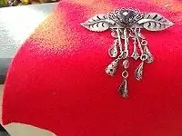tetro pin black heart with silver patina in Jewellery & Watches in Grande Prairie - Image 3