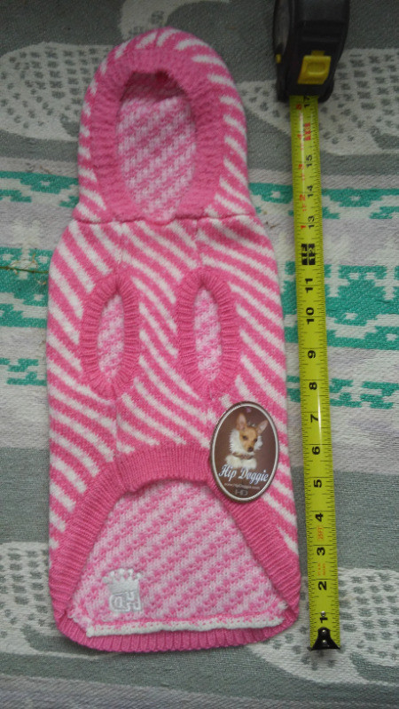 Hip Doggie Candy Striped Hooded Sweater - Medium New in Accessories in Edmonton