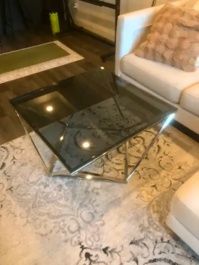 Glass Ottoman / Coffee Table / Living Room Table, View more