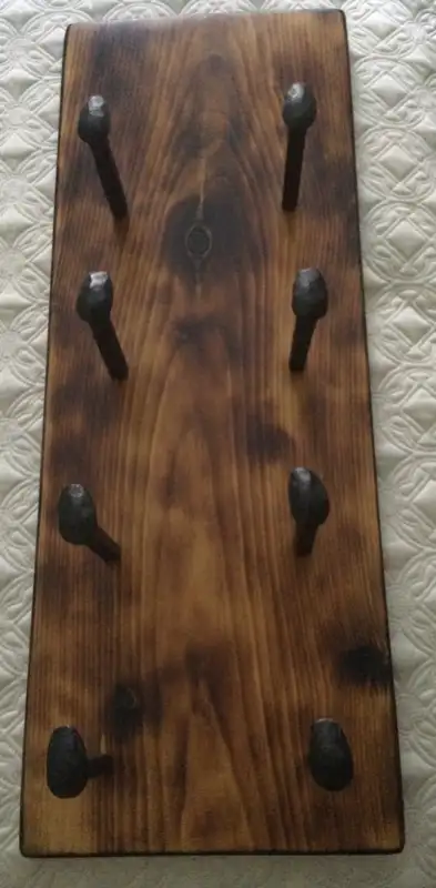 Rustic Wine Rack (Solid Wood and Rail Spikes), View more