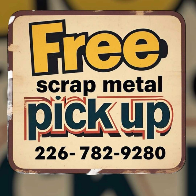 Free Scrap Metal pick up in Free Stuff in Kitchener / Waterloo