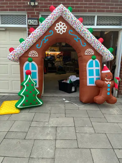 Inflatable Gingerbread House Archway, View more