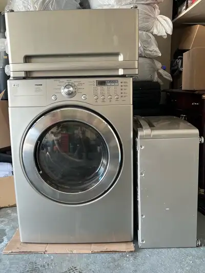 LG TROMM DRYER + 2 PEDESTAL, View more