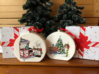 2 NEW Temp-Tations by Tara Christmas Ornaments Eggnog Cookies