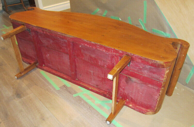 Antique Pine Bench-Circa 1880-1890’s (approx) in Arts & Collectibles in Oshawa / Durham Region - Image 4