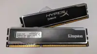 16GB (2x8GB) DDR3 Kingston HyperX Black Memory $40