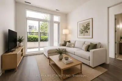 Modern ground-floor 2-bedroom, 2-bathroom suite with parking and locker in the sought-after Daniels...