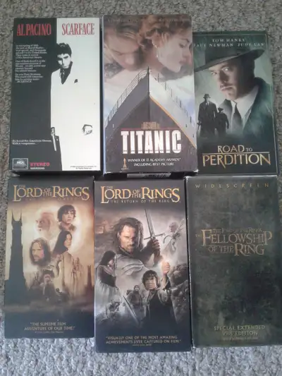 5 dollars each or 15 for all. LOTR return of the king is sold.